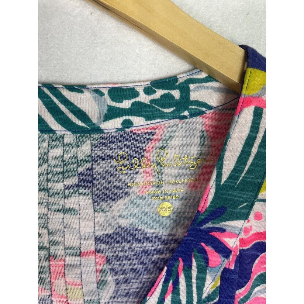 Lilly Pulitzer Size XXS Amberly Dress Floral Beach Vacation Resort - Picture 5 of 7